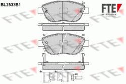 FTE set placute frana, frana disc FTE 9010786 (9010786)