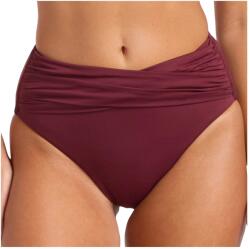 Seafolly Дамско бикини долнище Seafolly Women's Collective High Waist Wrap Front Pant Bikini bottom - Dark Burgundy - размер 40 (EU) (150-2110-1014)