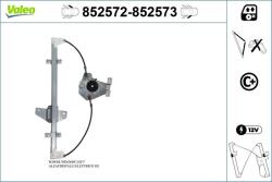 VALEO Mecanism actionare geam VALEO 852572 (852572)