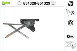 VALEO Mecanism actionare geam VALEO 851329 (851329)