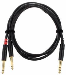 Cordial CFY 1.5 VPP - Cablu audio Y, Jack 6, 3 mm stereo la 2x mono, 1, 5 m (56534)