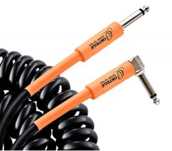  Cablu de chitară spiralat Ortega ORCCI-30BK, 9 m, Jack 6, 3 mm, negru