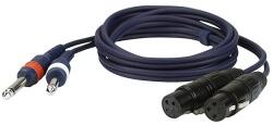  Cablu audio DAP Audio FL43150, 2x Jack 6, 3 mm la 2x XLR mamă, 1, 5 m