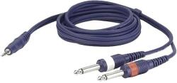 DAP-Audio Cablu audio Y DAP Audio FL313, Jack 3, 5 mm stereo la 2x Jack 6, 3 mm mono, 3 m (56850)