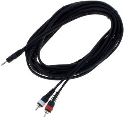  Cablu audio Jack Stereo 3, 5 mm la 2x RCA, 6 m, the sssnake YRK2060