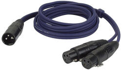  Cablu audio Y DAP Audio FL38150, XLR tată la 2x XLR mamă, 1, 5 m