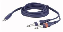  Cablu Y DAP Audio FL31150, mini Jack 3, 5 mm la 2 x Jack 6, 3 mm, 1, 5 m