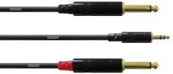  Cablu audio Cordial CFY 6 WPP, Jack 3, 5 mm la 2 x Jack 6, 35 mm, 6 m