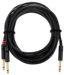 Cordial Cablu audio Y Cordial CFY 6 VPP, Jack stereo la 2x Jack mono, 6 m (54768)