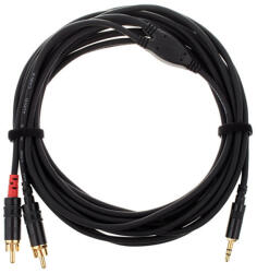 Cordial Cablu audio Cordial CFY 6 WCC, 2x RCA la Jack 3, 5 mm, 6 m (54647)