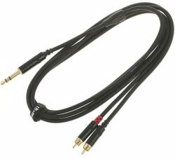  Cablu audio Y pro snake TPY 2015 JRR, Jack stereo 6, 3 mm-2 RCA tată, 1, 5 m