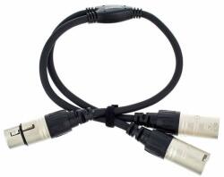 Cordial Cablu Y XLR Cordial CFY 0.3 FMM, XLR mamă la 2 x XLR tată, 30 cm (201108)