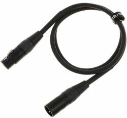  Cablu microfon Pro Snake TPM 1, 0 m, XLR mamă-tată, negru