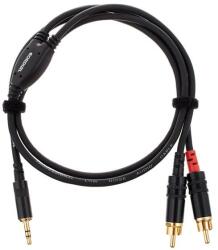  Cablu audio Cordial CFY 0.9 WCC, Jack 3.5 mm stereo la 2x RCA, 0.9 m
