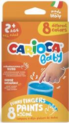 CARIOCA Vopsele pentru pictura cu degetele Carioca Baby - 8 culori, 50ml (8003511431747)