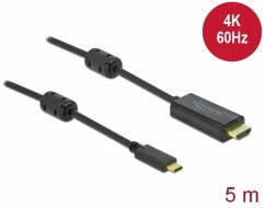 Delock Cablu Delock de la USB Tip-C activ la HDMI, (Mod DP Alt) 4K 60 Hz 5 m (85972)