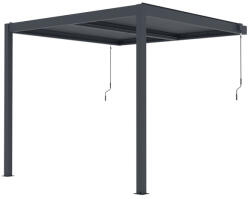 G21 Trenton 3x3 m bioklimatikus pergola, antracit alumínium (BP-G21-3x3x2,6)