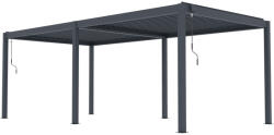 G21 Austin Premium 6x3 m bioklimatikus pergola, antracit alumínium (BP-G21-6X3M)