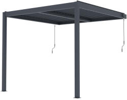 G21 Trenton Premium 3x3 m bioklimatikus pergola, antracit alumínium (BP-G21-3x3x2,6-ALU)