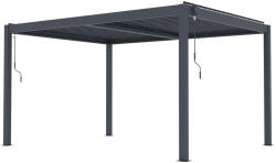 G21 Austin Premium 4x3 m bioklimatikus pergola, antracit alumínium (BP-G21-4X3M-ALU) - plazaweb