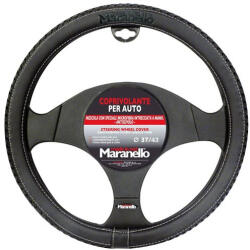  Kormányvédő Maranello 37-39cm Fekete Fehér Varrással (3890020)