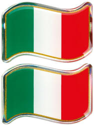  Lampa, Italia Trikolor Lobogó Dekoráció, 2db 40x27mm (0115006)