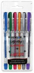 Pensan Pix My-King glitter Pensan 62227/G6, 1 mm, 6 culori (62227/G6)