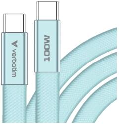 Verbatim USB Type C Töltő/adatkábel 100W PD3.0 Kék 1.2m SP116273 (SP116273)