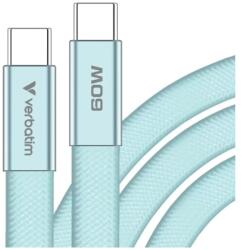 Verbatim USB-C Töltő/adatkábel 60W PD3.0 Kék 1.2m SP116270 (SP116270)