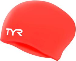 TYR - casca inot silicon par lung - Long Hair Silicon Cap - rosu aprins (LCSL-621)