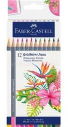 Faber-Castell Színes ceruza készlet, akvarell hatszögletű GOLDFABER AQUA Trópusi virágok Faber-Castell 12klf. szín (FC114610) (FC114610)