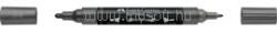 Faber-Castell Akril marker kétvégű MULTIMARK 297 Faber-Castell metál acélszürke (FC185997) (FC185997)
