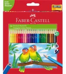 Faber-Castell Színes ceruza készlet háromszögletű + hegyező Junior papagáj Faber-Castell 24klf. szín (FC120524) (FC120524)