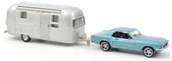 Norev Model de colecție Norev Mașini moderne - Ford Mustang and Airstream Caravan (Blue metallic) (1968/1972) (270582)