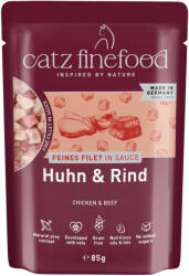Catz Finefood 32x85g catz finefood finom filék Csirke & marha nedves macskatáp
