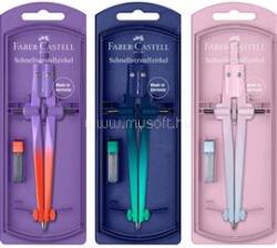 Faber-Castell Műszaki körző készlet gyorsállítóval STREAM Flow Edition+kiegészítőkkel színátmenet vegy. szín Faber-Castell (FC174556) (FC174556)