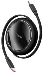 Baseus USB-C - USB-C kábel Baseus Free2Draw Mini visszahúzható, 100W, 5A, 1m, fekete P10364500111-00