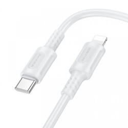 BOROFONE USB-C - Lightning kábel Borofone BX111 Feliz, 27W, 2.4A, 1m, fehér