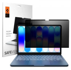 Spigen Safe View Magnetic képernyővédő fólia Apple MacBook Neo 13 hüvelykes készülékhez, AFL11670