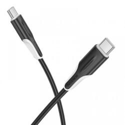 BOROFONE BX119 USB-C - USB-C kábel, új, 60W, 3A, 1m, fekete