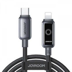 JOYROOM USB-C - Lightning kábel Joyroom S-A55 StarFlight kijelzőhöz, 30W, 2.4A, 1.2m, fekete