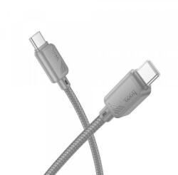 hoco. USB-C - USB-C kábel Hoco X113, 60W, 3A, 1m, szürke