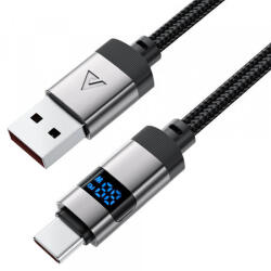 ACEFAST USB-A - USB-C kábel Acefast C15-04 kijelzőhöz, 66W, 3A, 1, 2m, fekete