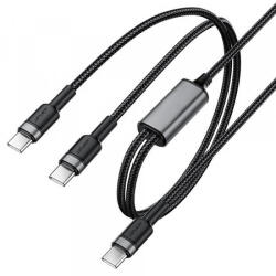 ACEFAST USB-C - 2 x USB-C kábel Acefast C22-02, 100W, 5A, 1, 25m, fekete