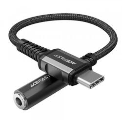 ACEFAST USB-C - 3, 5 mm-es audio adapter Acefast C1-07, fekete