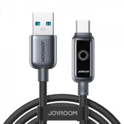 JOYROOM USB-A - USB-C kábel Joyroom S-A55 StarFlight kijelzőhöz, 66W, 6A, 1.2m, fekete