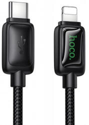 hoco. USB-C - Lightning kábel Hoco U146, 30W, 3A, 1.2m, fekete