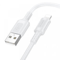 BOROFONE USB-A - Lightning kábel Borofone BX111 Feliz, 18W, 2.4A, 1m, fehér