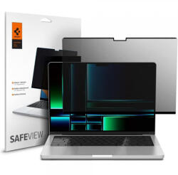 Spigen Safe View mágneses képernyővédő fólia Apple MacBook Pro 14 hüvelykes (2026) / (2025) / (2024) / (2023) / (2022) / (2021) készülékhez AFL06158
