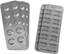 PoolTrend Tablete reactive, POOLTREND, DPD1 pentru măsurarea clorului liber/bromului, 25 folii, 250 buc, pentru fotometrele PoolLab și PrimeLab, ambalaj în folie, rezistente la umiditate (01424)